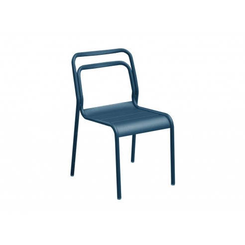 Achat Chaise de jardin EOS Empilable en Aluminium Bleu - Proloisirs