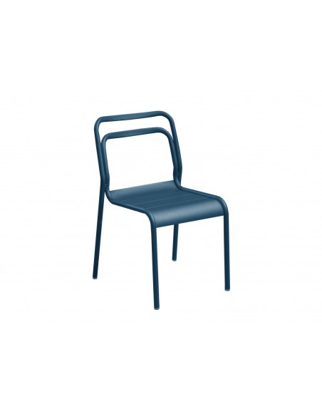 Achat Chaise de jardin EOS Empilable en Aluminium Bleu - Proloisirs