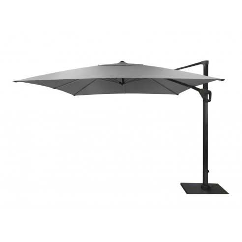 Parasol déporté 3x3 m Elios Full LED Chiné Clair - Océo