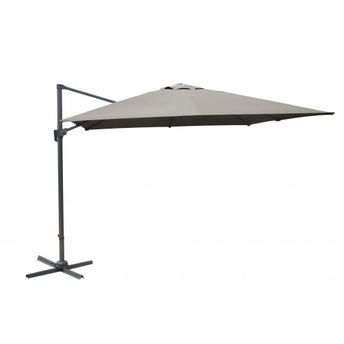 Parasol déporté Grey 3 x 4m NH inclinable et rotatif - Proloisirs