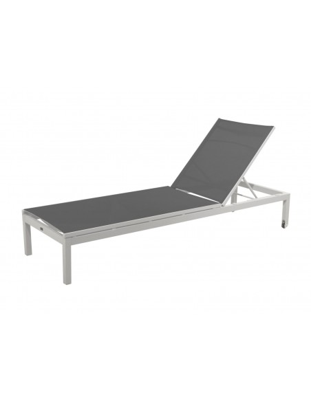 Achat Bain de soleil Thema en aluminium - Blanc/Argent- Proloisirs