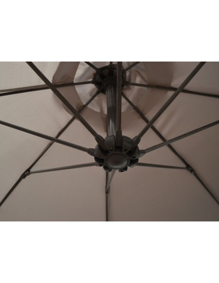 Parasol Déporté Ø 300 cm en Aluminium et toile polyester - Taupe
