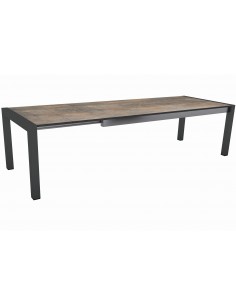 Table extensible Stern Anthracite 214 (254/294) x 100 cm plateau HPL