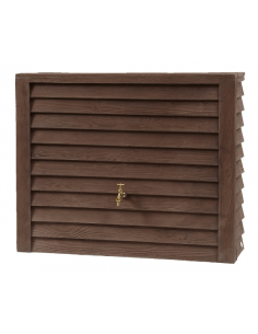 Récupérateur d'eau mural Woody bois foncé 350 L garantia