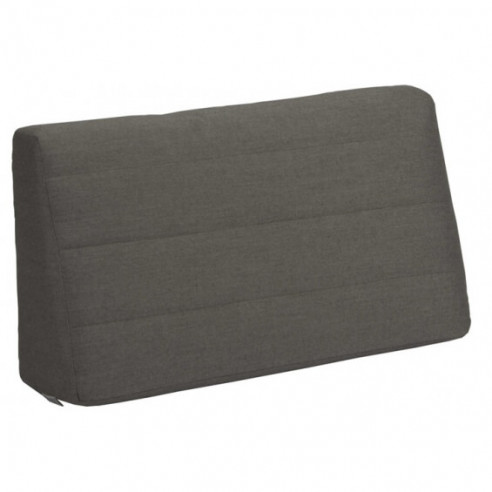 Coussin de dossier 75 x 40 cm gris satiné