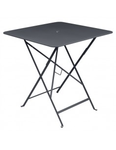 Table pliante Carbone métal carrée 71x71 cm Bistro - 4 places - Fermob