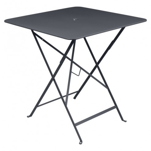 Table pliante Carbone métal carrée 71x71 cm Bistro - 4 places - Fermob