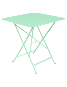 Table pliante métal carrée 71x71 cm Bistro - 4 places - Fermob Vert opaline