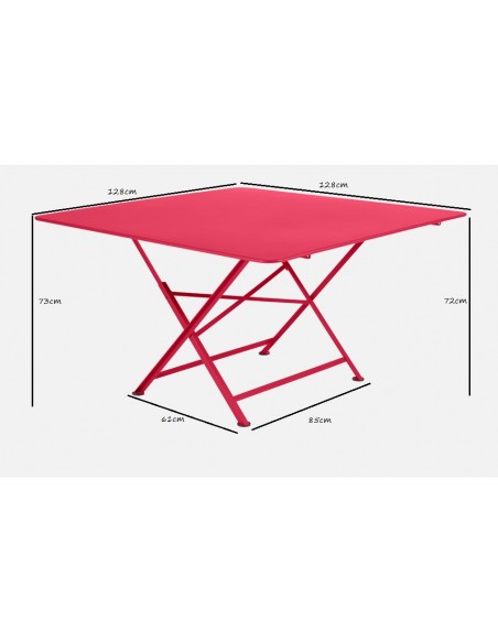 Taille Table carrée Cargo128x128 - Fermob