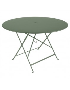 Achat Table pliante métal ronde Ø 117cm Bistro Cactus - Fermob