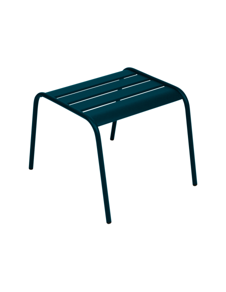 Table basse repose-pieds Monceau Bleu Acapulco métal empilable - Fermob