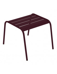 Table basse repose-pieds Monceau métal empilable Cerise noire - FERMOB