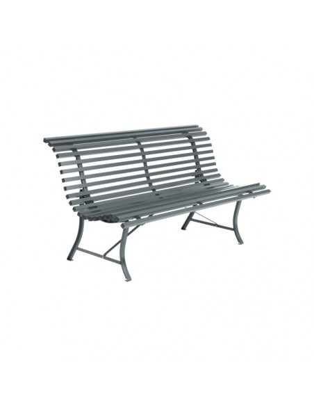 Achat Banc de jardin métal Louisiane Gris Orage 150 cm - Fermob