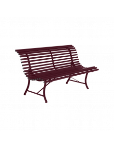 Achat Banc de jardin Louisiane L.150 cm - Métal CERISE NOIRE