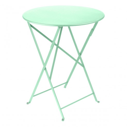 Table Bistro pliante métal D.60 cm vert opaline - Fermob