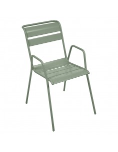 Achat Fauteuil de jardin Bridge Monceau Cactus empilable - métal - Fermob