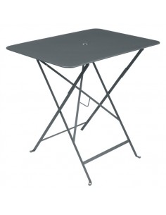 Achat Table pliante métal Gris Orage rectangle 77x57cm Bistro - 4 places - Fermob