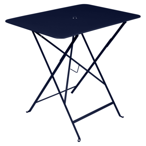 Achat Table pliante métal rectangle 77x57 cm Bistro 4 places - Fermob Bleu Abysse