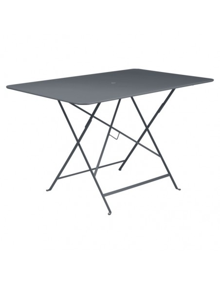 Table pliante Bistro Carbone métal rectangle 117x77cm - 6 places - Fermob