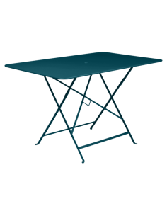 Table pliante Bistro Bleu Acapulco métal rectangle 117x77cm - 6 places - Fermob