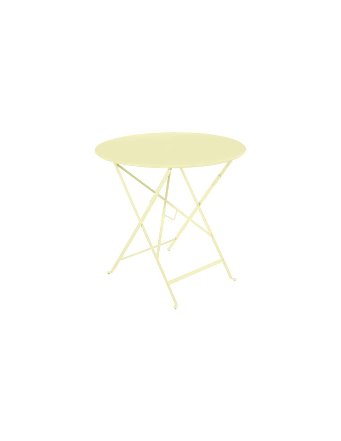 Table de jardin Bistro D.77 cm Ronde pliante métal Fermob.