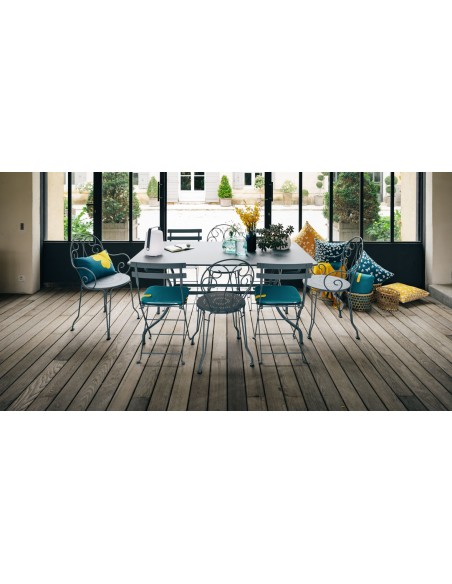 Achat Chaise de jardin pliante Bistro Gris Orage métal - Fermob