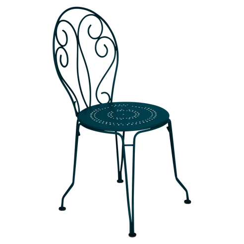 Chaise de jardin Montmartre Bleu Acapulco Collection Fermob