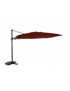 Achat ROYAL GARDEN - Parasol déporté Deluxe 3x3 m - Flip Flap - brique chiné