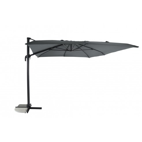 Achat MWH - Parasol déporté 3 x 4 m, inclinable sur 5 positions - Anthracite chiné