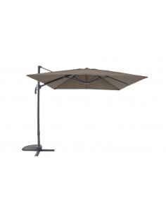 Achat CREADOR - Parasol déporté SAMOS en aluminium 2.5 x 2.5 m - Taupe