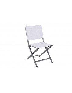 Achat CREADOR - Chaise pliante CENSO - Gris clair chiné - Aluminium