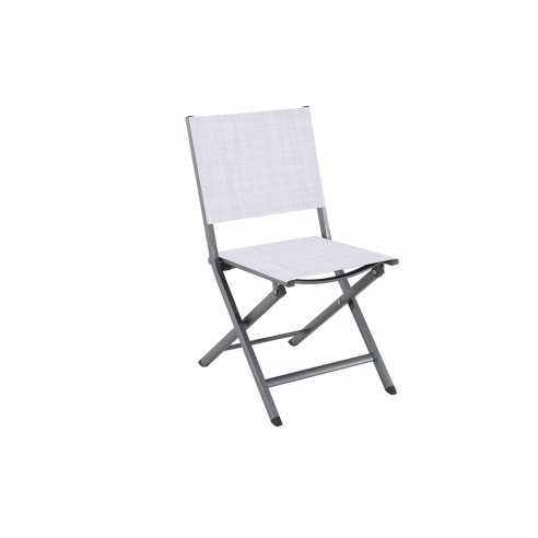 Achat CREADOR - Chaise pliante CENSO - Gris clair chiné - Aluminium