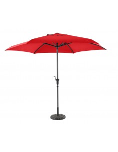 Parasol à manivelle Diamètre 3m - Coloris rouge - MWH