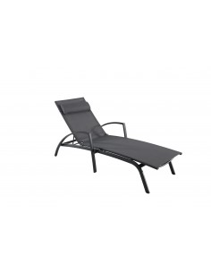 Achat MWH - Bain de soleil ASCONA empilable - Anthracite chiné