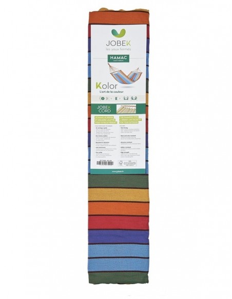Hamac kolor L.200 x P.100 cm - jobek - Multicolore