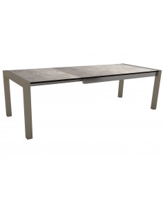 Table extensible Stern anthracite 174 (214/254) x 90cm plateau HPL