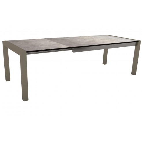 Table extensible Stern anthracite 174 (214/254) x 90cm plateau HPL