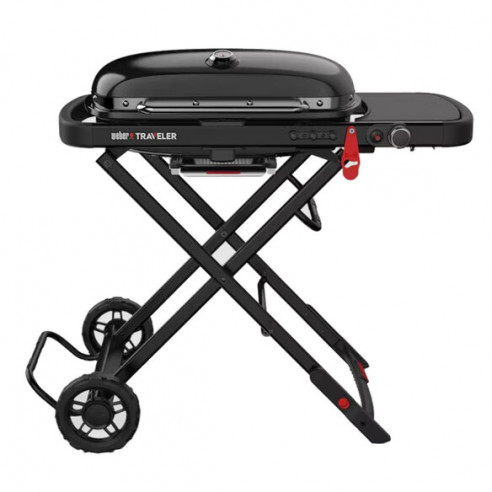 Barbecue à gaz Weber Traveler Stealth noir avec chariot noir
