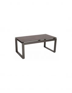 Table Basse ALLROUND Aluminium Anthracite - Marbre noir