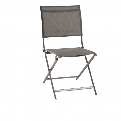 Achat chaise AXANT pliable - Aluminium et texaline - Wenge / Praline - Héspéride