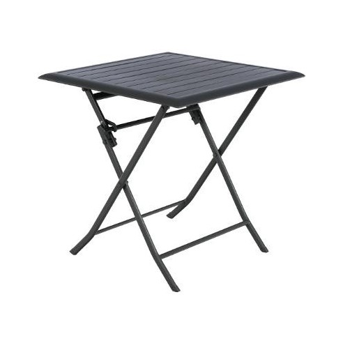 Achat Table de jardin Azua pliante 2 places - Aluminium graphite - Hespéride