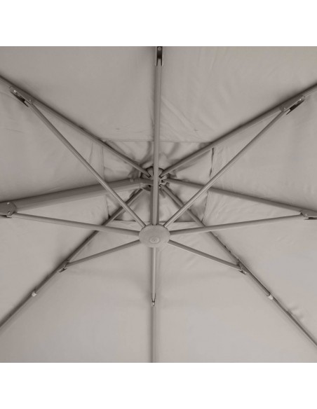 Achat Parasol déporté Eléa L.3 x P.3 m - Toile polyester 250 g/m² - Hespéride