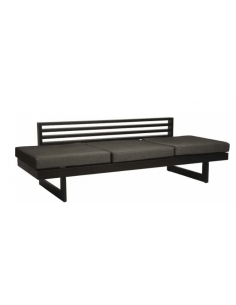 Banc Holly aluminium noir Stern