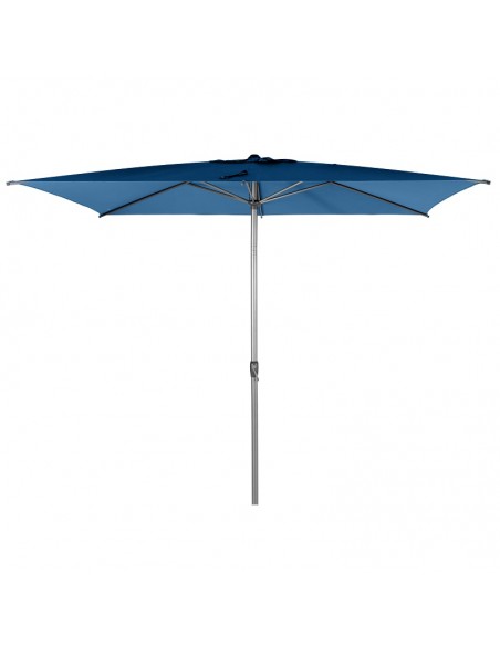 Parasol Loompa rectangulaire 3x2 m bleu indigo - à manivelle - Hespéride