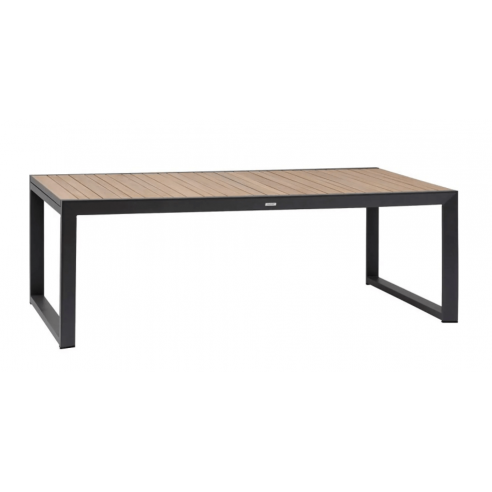 Table Corvo extensible 12 places - Acacia/Aluminium Hesperide