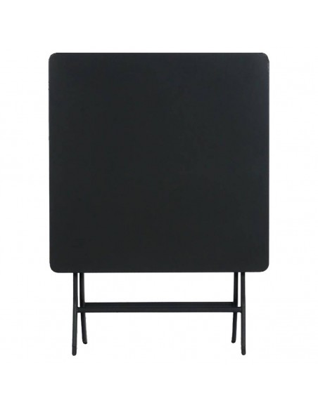 Table pliante carrée Greensboro graphite - 2 places - Hespéride