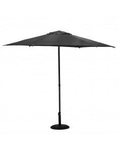 Parasol droit rond Soya Ø2.7m - ardoise - Hespéride