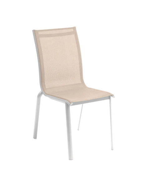Chaise empilable axant Lin / Blanc - Hespéride