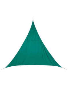 Voile d'ombrage Curacao triangulaire 5 x 5 x 5 m - Emeraude