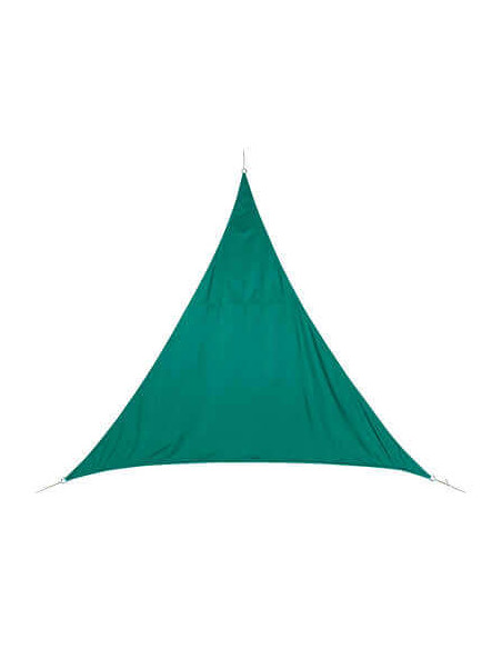 Voile d'ombrage Curacao triangulaire 5 x 5 x 5 m - Emeraude